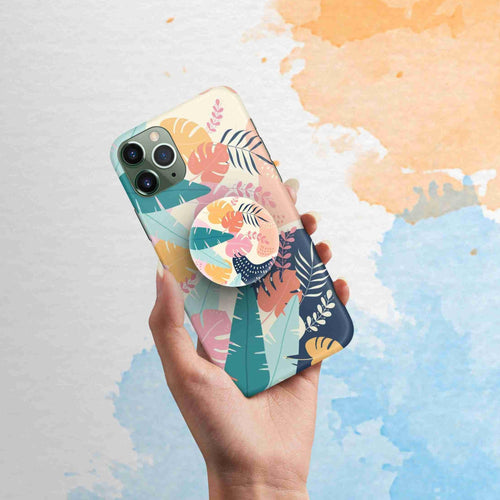 colorful paint leaf phone cover - Qcase Store | Everyday Case