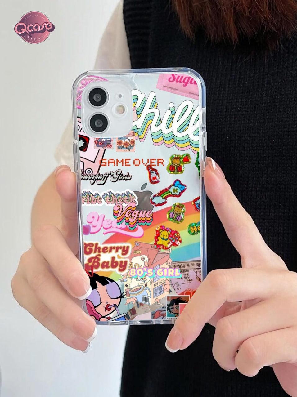 Cool Stickers Clear Phone Cover - Qcase Store | Everyday Case