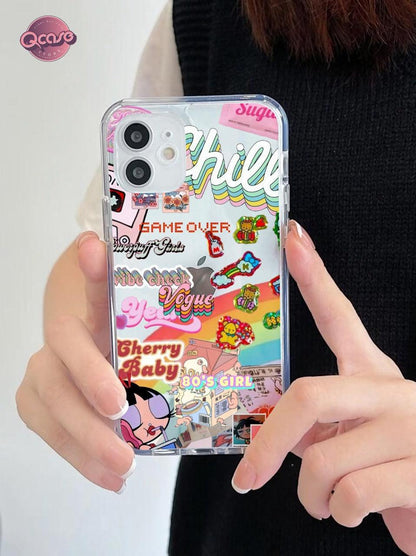 Cool Stickers Clear Phone Cover - Qcase Store | Everyday Case