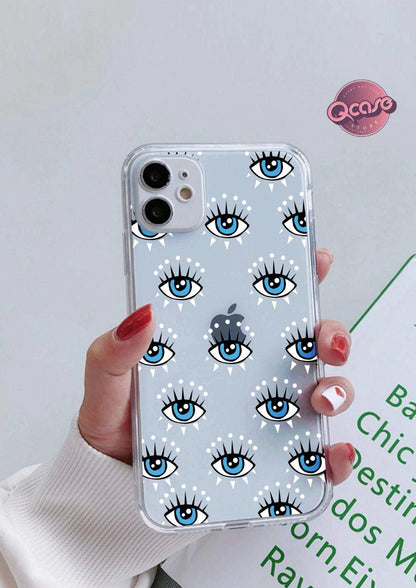 Evil Eye With Lashes Clear Phone Cover - Qcase Store | Everyday Case