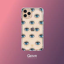 Load image into Gallery viewer, Evil eyes clear phone case - Qcase Store | Everyday Case
