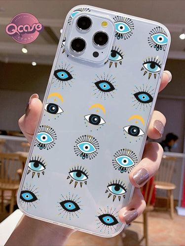 Evil Eyes Clear Phone Cover - Qcase Store | Everyday Case