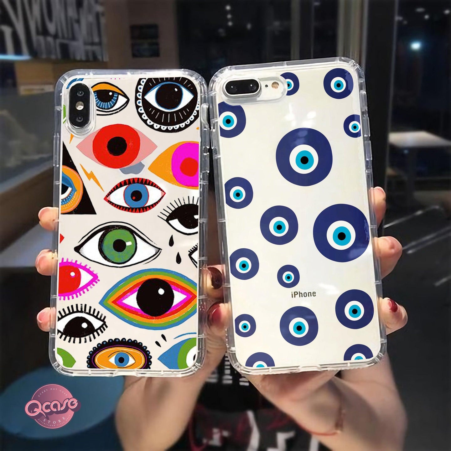 evil eyes phone cover - Qcase Store | Everyday Case