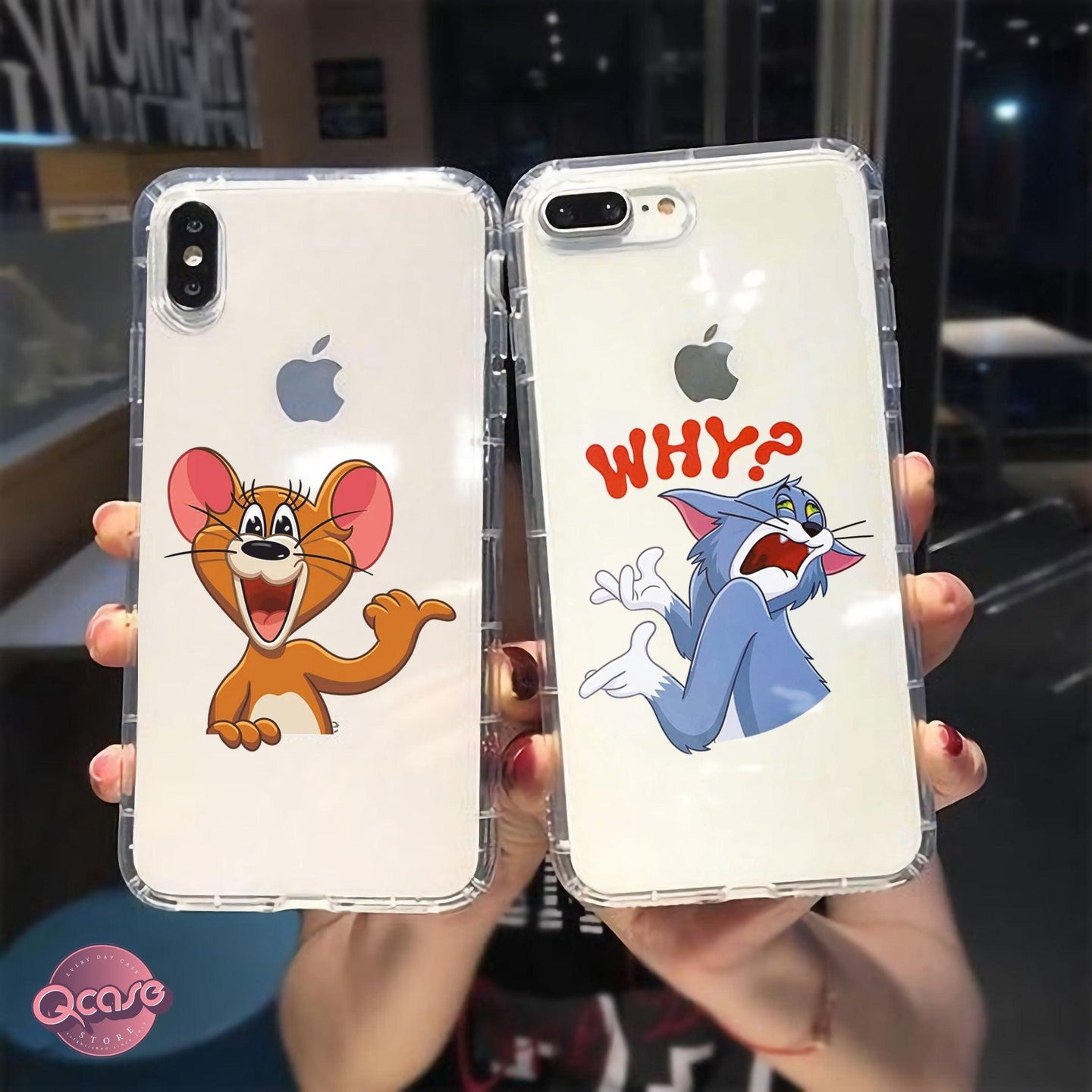 Funny Tom and Jerry Clear Cases - Qcase Store | Everyday Case