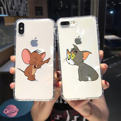 Funny Tom and Jerry Clear Cases - Qcase Store | Everyday Case