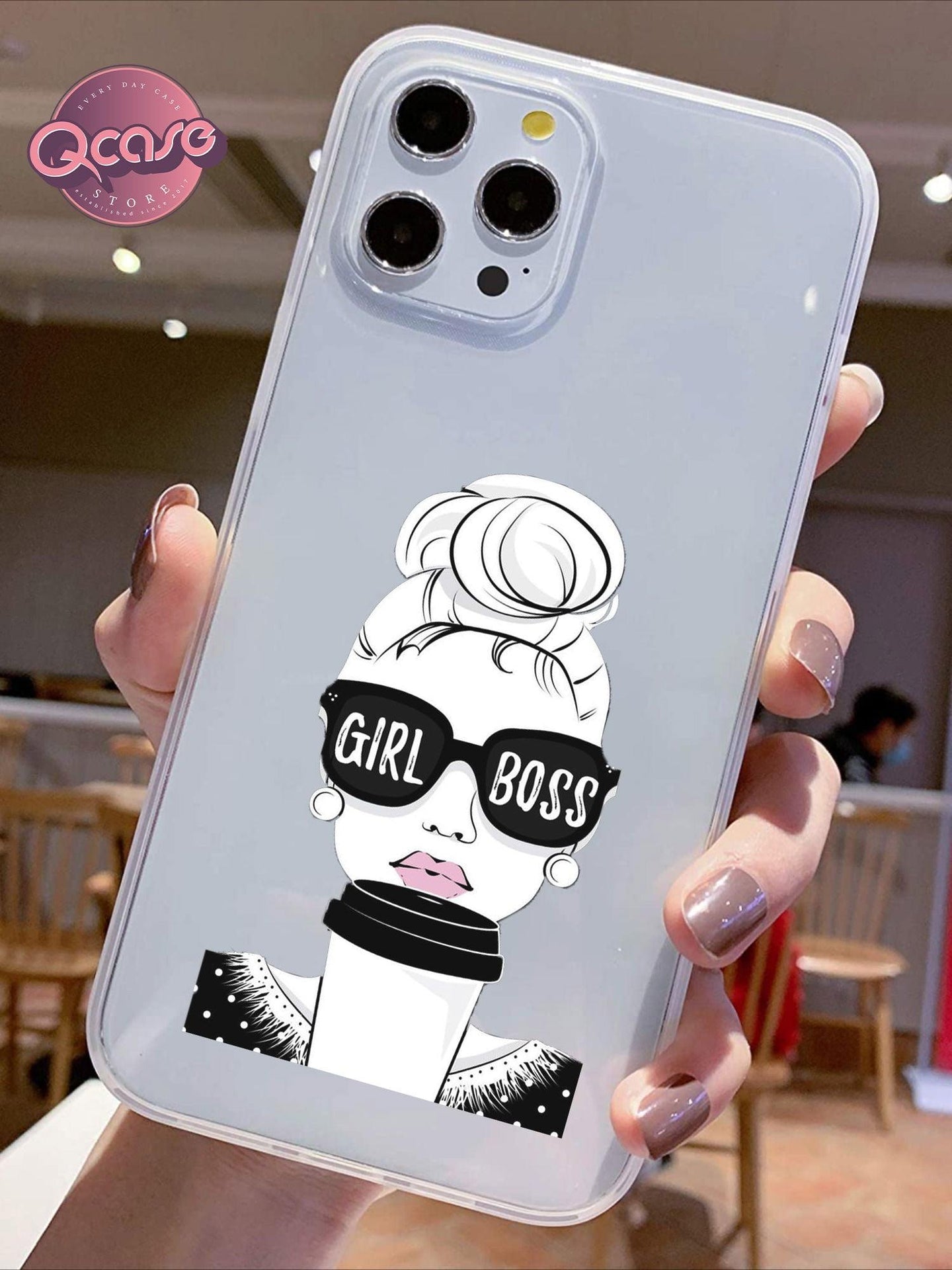 GIRL BOSS Clear Phone Cover - Qcase Store | Everyday Case