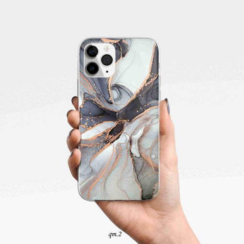 Gray gold texture marble phone cover - Qcase Store | Everyday Case