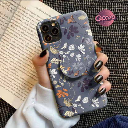 Grey Flowery Phone Cover - Qcase Store | Everyday Case