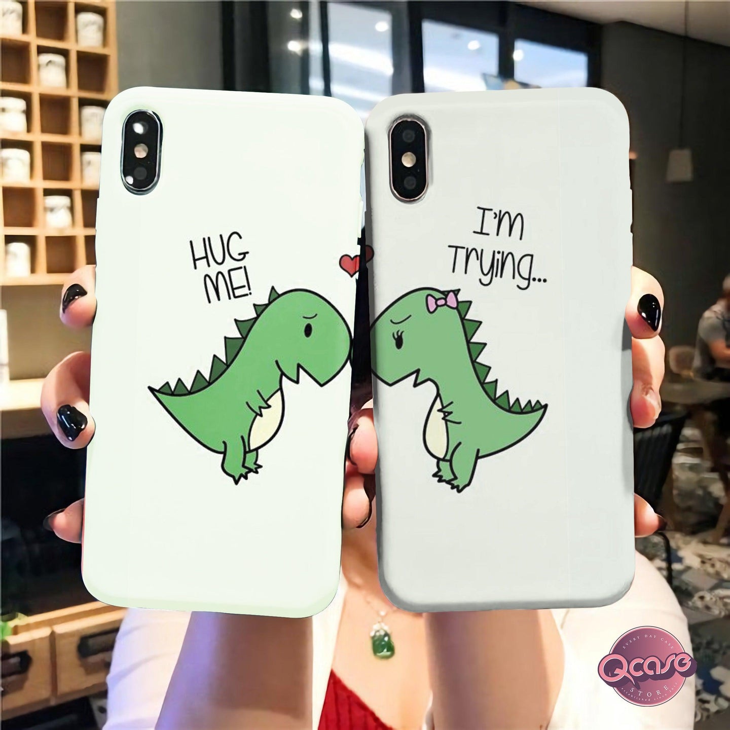Hug Me Couples Phone Cover - Qcase Store | Everyday Case