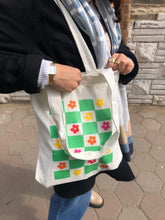 Load image into Gallery viewer, Flower Power Tote Bag
