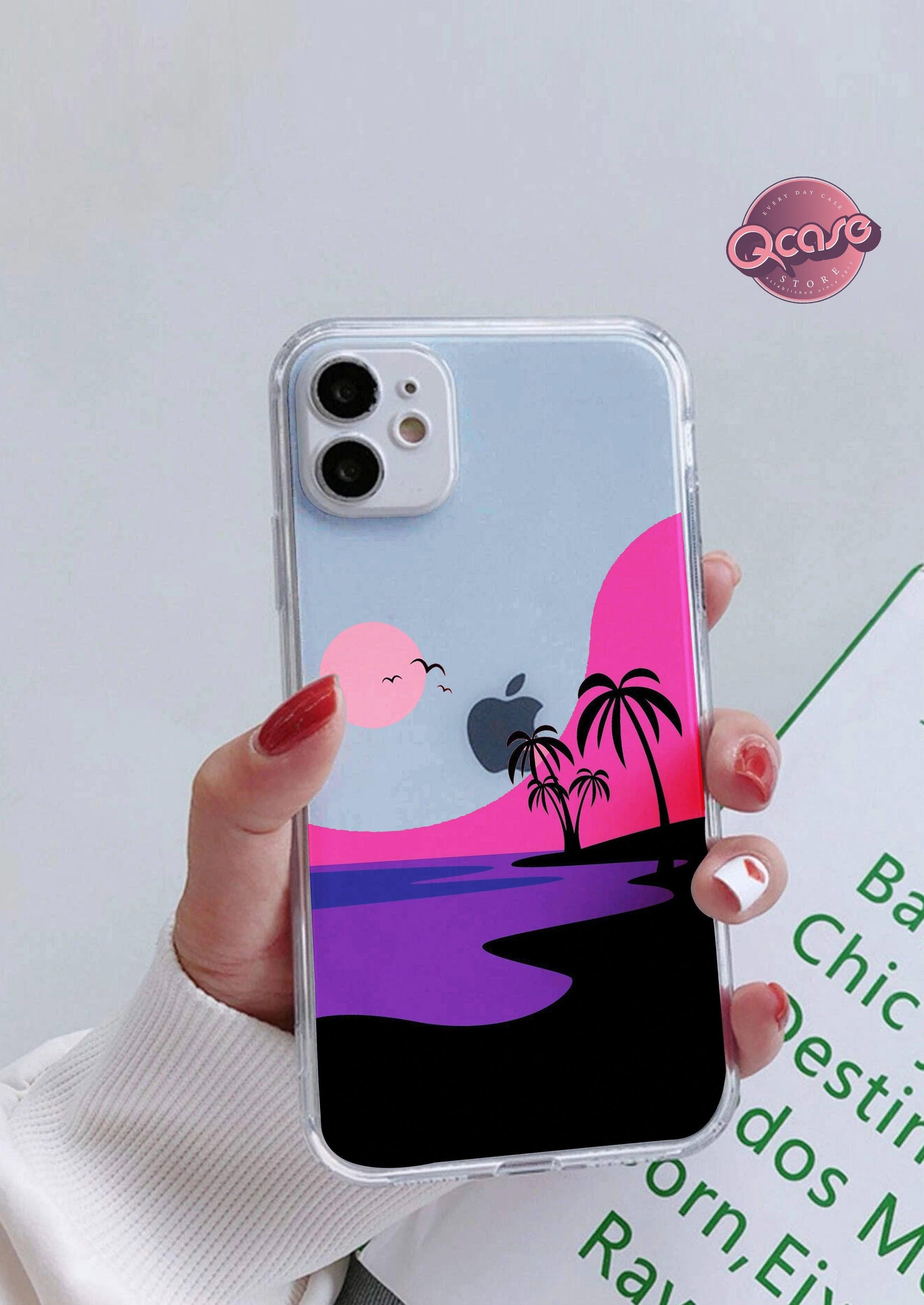 Magical Sunset Clear Phone Cover - Qcase Store | Everyday Case