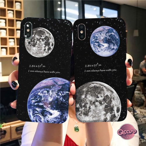 Moon and Earth Phone Cover - Qcase Store | Everyday Case