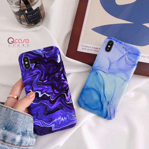 Purple and Blue Marble Phone Cover - Qcase Store | Everyday Case