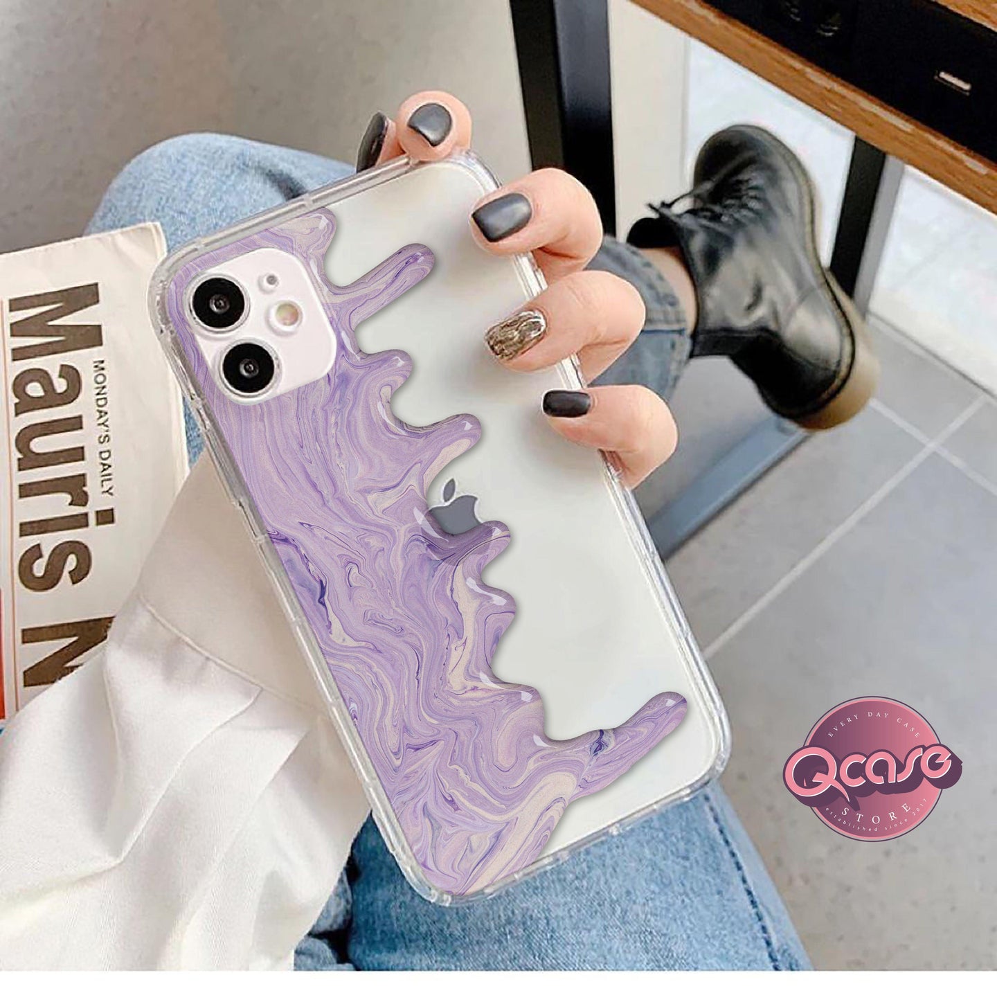 purple marble phone cover - Qcase Store | Everyday Case