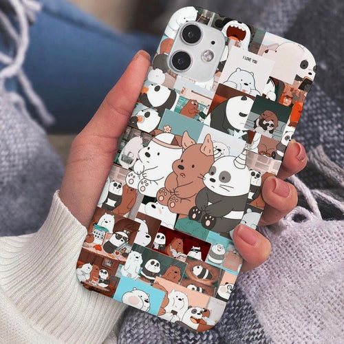 Bare bears pattern phone cover - Qcase Store | Everyday Case
