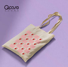 Load image into Gallery viewer, Strawberry pattern tote bag - Qcase Store | Everyday Case
