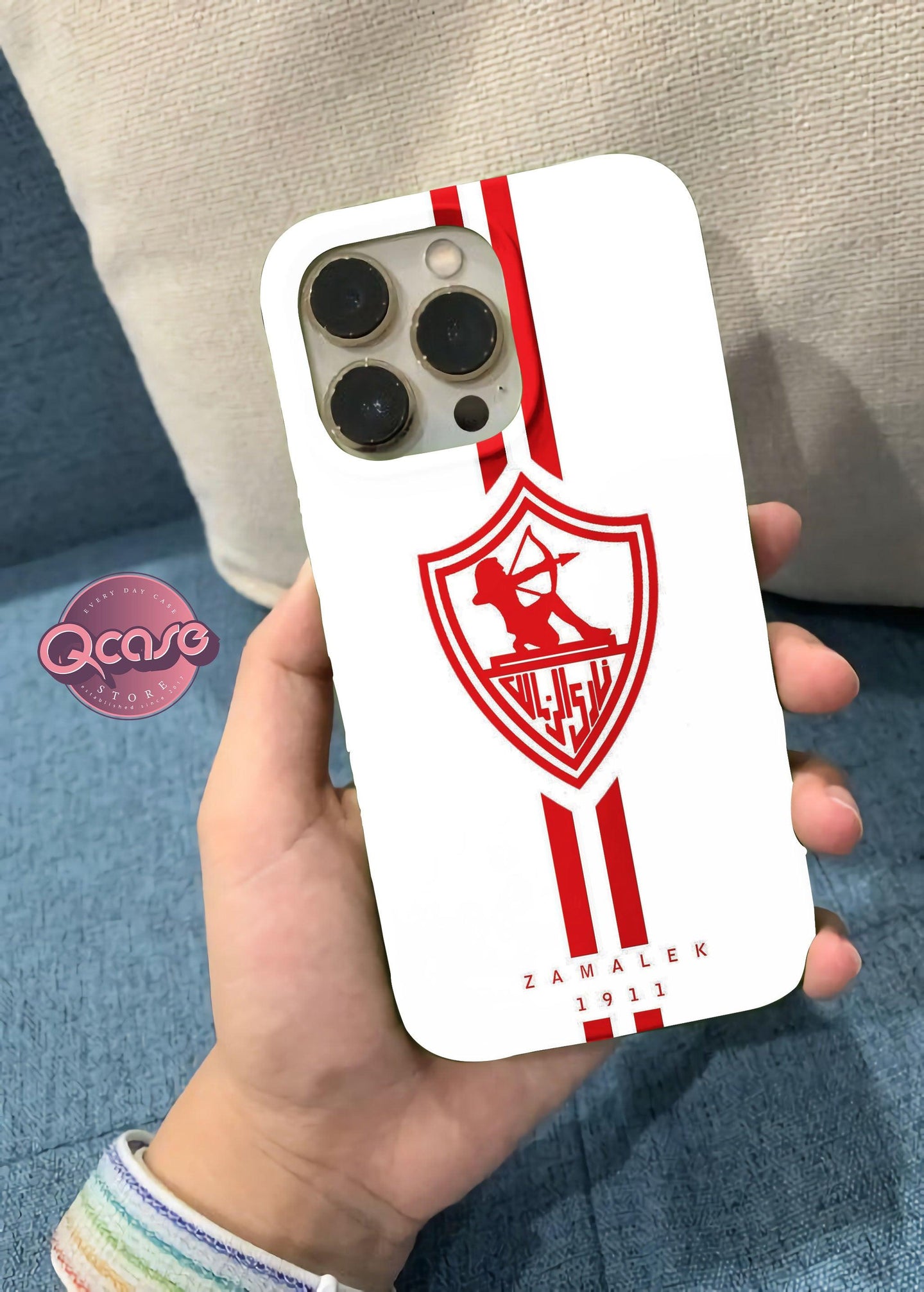 Red Zamalek Logo White Phone Cover - Qcase Store | Everyday Case