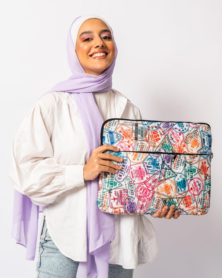 Stamps Laptop Sleeve - Qcase Store | Everyday Case