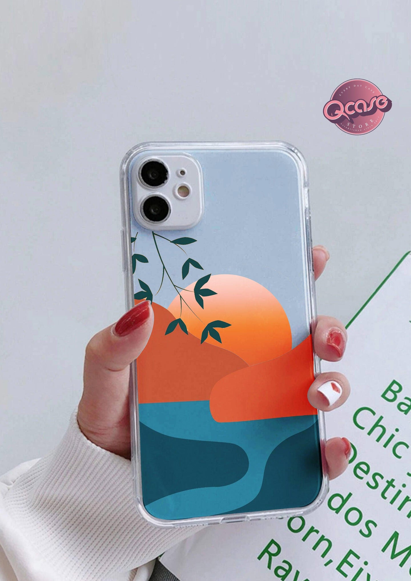 Sunset Artistic Clear Phone Cover - Qcase Store | Everyday Case