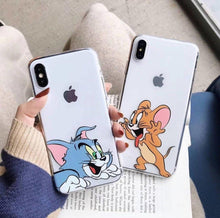 Load image into Gallery viewer, Tom and Jerry clear phone cover - Qcase Store | Everyday Case
