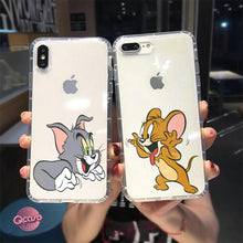 Load image into Gallery viewer, Tom and Jerry Clear Phone Cover - Qcase Store | Everyday Case
