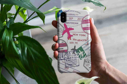 Travel stamps phone cover - Qcase Store | Everyday Case