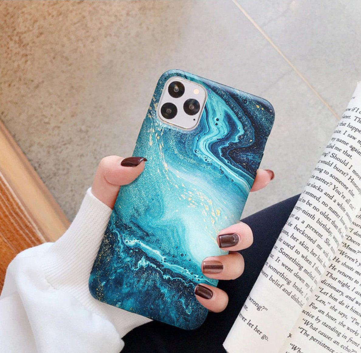 water marble phone cover - Qcase Store | Everyday Case