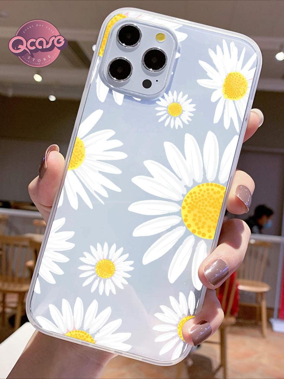 White Flower Clear Phone Cover - Qcase Store | Everyday Case
