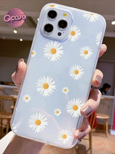 White Flowers Clear Phone Cover - Qcase Store | Everyday Case